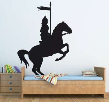 Mounted knight wall sticker - TenStickers