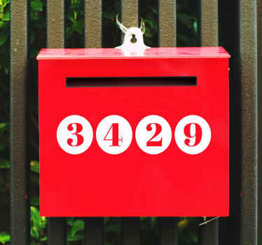 mailbox number stickers home depot