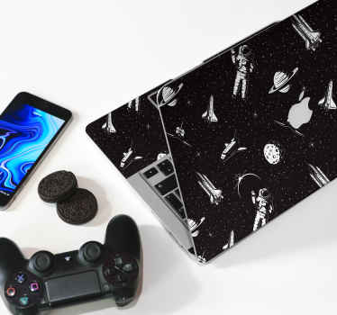 Vinilo Macbook astronauta - TenVinilo