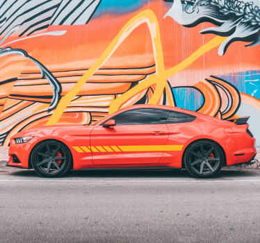 Sticker para auto líneas lateral - TenVinilo