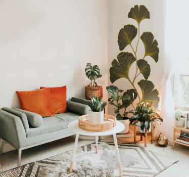 Naklejka na ścianę miłorząb - TenStickers