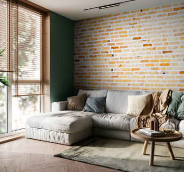 Vinilo decorativo lámina de ladrillos claros - TenVinilo