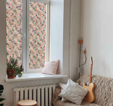 Vinilo para ventana mosaico geometrico - TenVinilo