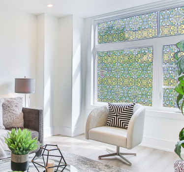 Vinilo para ventana de vitral decorativo - TenVinilo