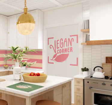 Naklejka na ścianę vegan corner - TenStickers