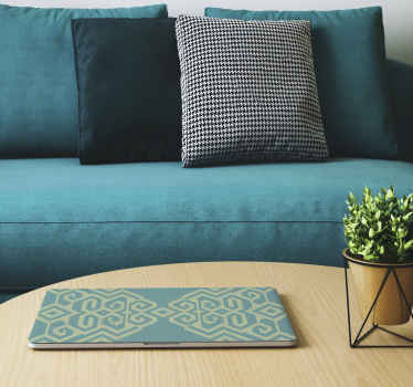 Geometric pattern overlay laptop skin - TenStickers