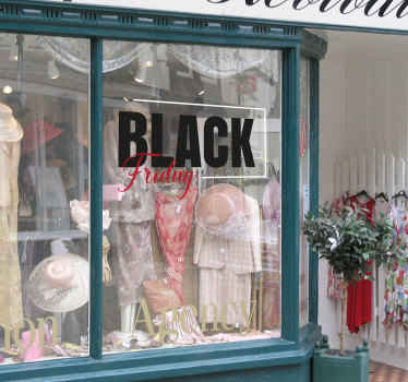 Elegante viernes negro pegatinas - TenVinilo