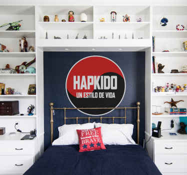 Pegatina Hapkido un estilo de vida - TenVinilo
