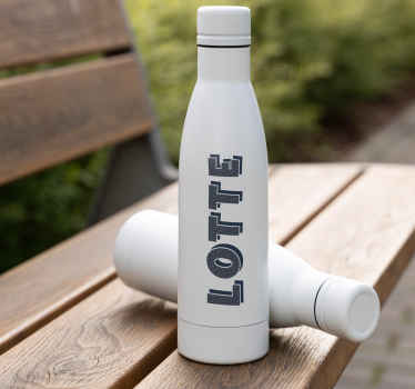 Gekleurde stippen drinkfles sticker - TenStickers