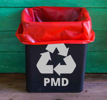 Container sticker PMD recycle - TenStickers