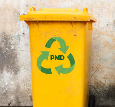 Recycle sticker container PMD - TenStickers