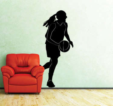 Vinil decorativo silhueta jogadora - TenStickers