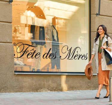 Sticker vitrine Fête des mères élégant - TenStickers