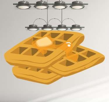 Sticker gaufres - TenStickers