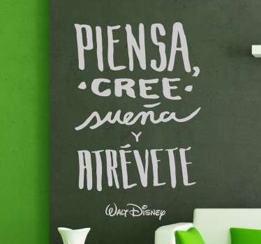 Vinilo Disney piensa atrévete - TenVinilo