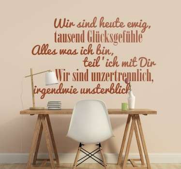 Text Sticker Glücksgefühle - TenStickers