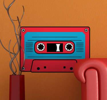 Sticker decorativo audiocassetta 10 - TenStickers