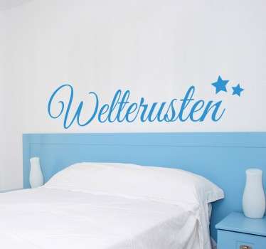 Welterusten goedenacht slapen sticker - TenStickers