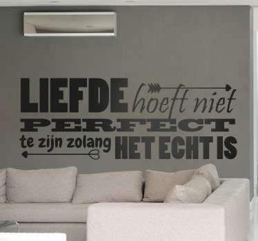 Perfecte liefde sticker - TenStickers
