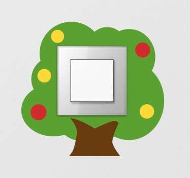 Sticker per bambini interruttore  albero - TenStickers