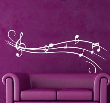 Sticker partition musicale - TenStickers
