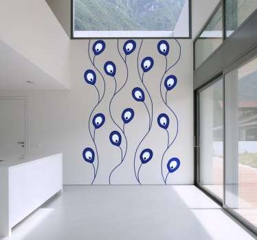 Connected Nazar Amulet Wall Sticker - TenStickers