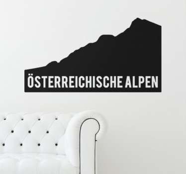 Wandtattoo Österreichische Alpen - TenStickers