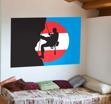 Wandtattoo Kletterer Österreich - TenStickers