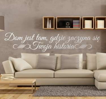 Naklejka z napisem Twoja historia - TenStickers