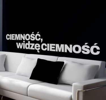 Naklejka na ścianę "Seksmisja" - TenStickers