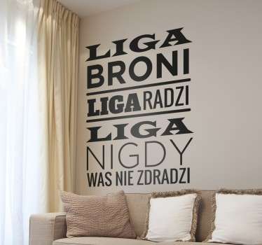 Naklejka z "Seksmisja" liga - TenStickers