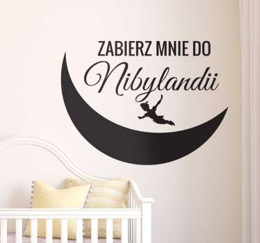 Naklejka z napisem Piotruś Pan - TenStickers