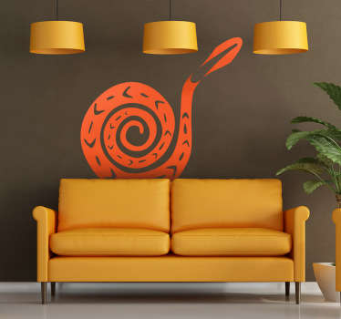 벽 스티커-아프리카 스타일과 뱀의 실루엣 그림. 50 가지 색상과 다양한 크기로 제공됩니다.