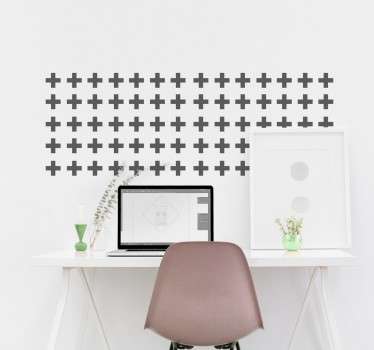 Dekorativt kryds klistermærke - TenStickers