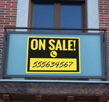 出售标志黄色 - TenStickers