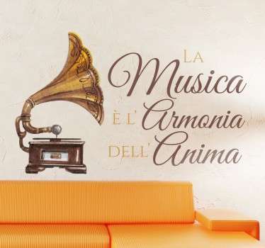 Wall Sticker Musica Anima - TenStickers