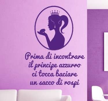 Wall Sticker Principessa e i Rospi - TenStickers