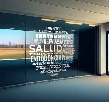 Vinilo decorativo conceptos dentista - TenVinilo