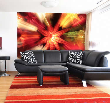 Mural de fotos - fotografia original em movimento. Adicione cor a qualquer ambiente com este mural de parede decorativo e suas cores quentes.