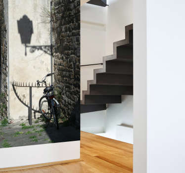 Photo murales bicyclette dans ruelle - TenStickers