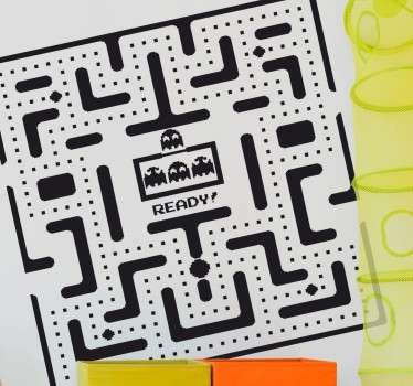 Vinilo decorativo pantalla pacman monocolor - TenVinilo
