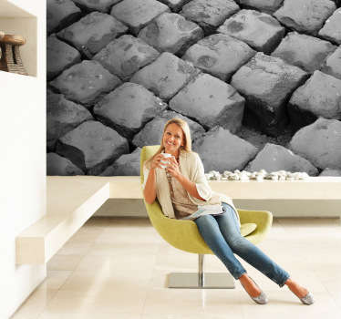 Vinilo textura de adoquines - TenVinilo