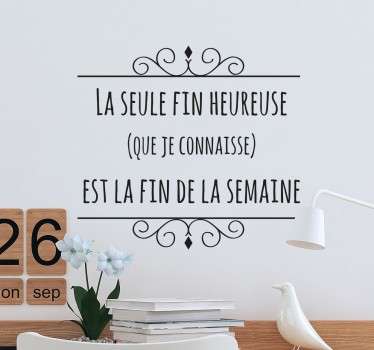 Sticker texte week-end - TenStickers