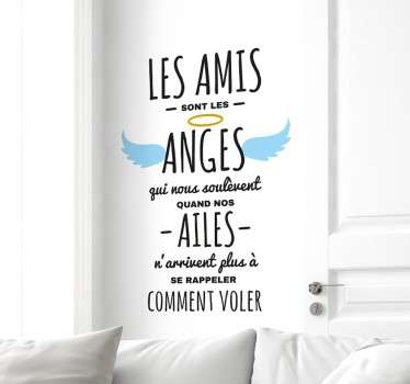 Sticker les amis sont les anges - TenStickers