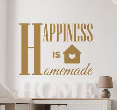 Adesivo decorativo Happiness homemade - TenStickers
