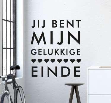 Muursticker Liefde Geluk - TenStickers