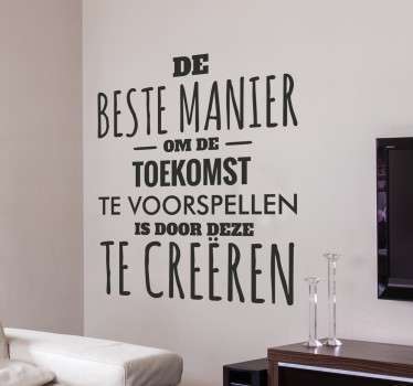 Toekomst Tekststicker - TenStickers