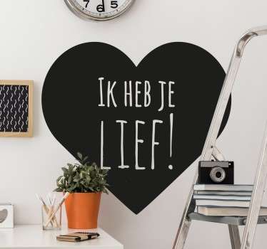 Muursticker Ik Heb Je Lief! - TenStickers