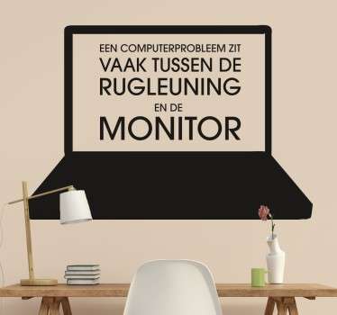 Muursticker Laptop Grap - TenStickers
