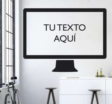 Vinilo pantalla ordenador personalizable - TenVinilo
